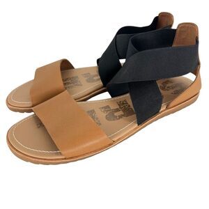 Sorel Tan and Black Women's Sandals